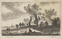 TvB G 3222
<br/>
Gebouwen aan het moeras
<br/>
<em>Visscher, Jan de (ca. 1636-na 1692)</em>